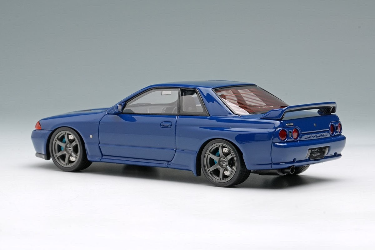 EIDOLON EM679B 1/43 Built by Legends Mines Skyline GT-R BNR32 Nara Blue Resin