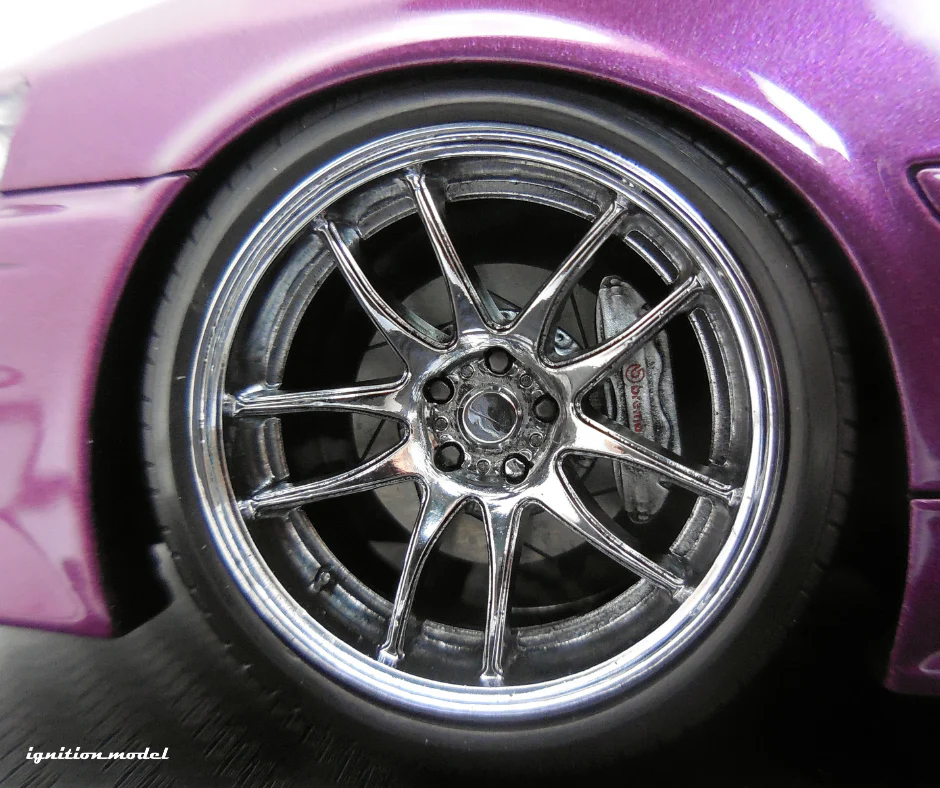 Ignition Model IG3320 1/18 VERTEX Toyota Chaser JZX100 Purple Metallic Resin