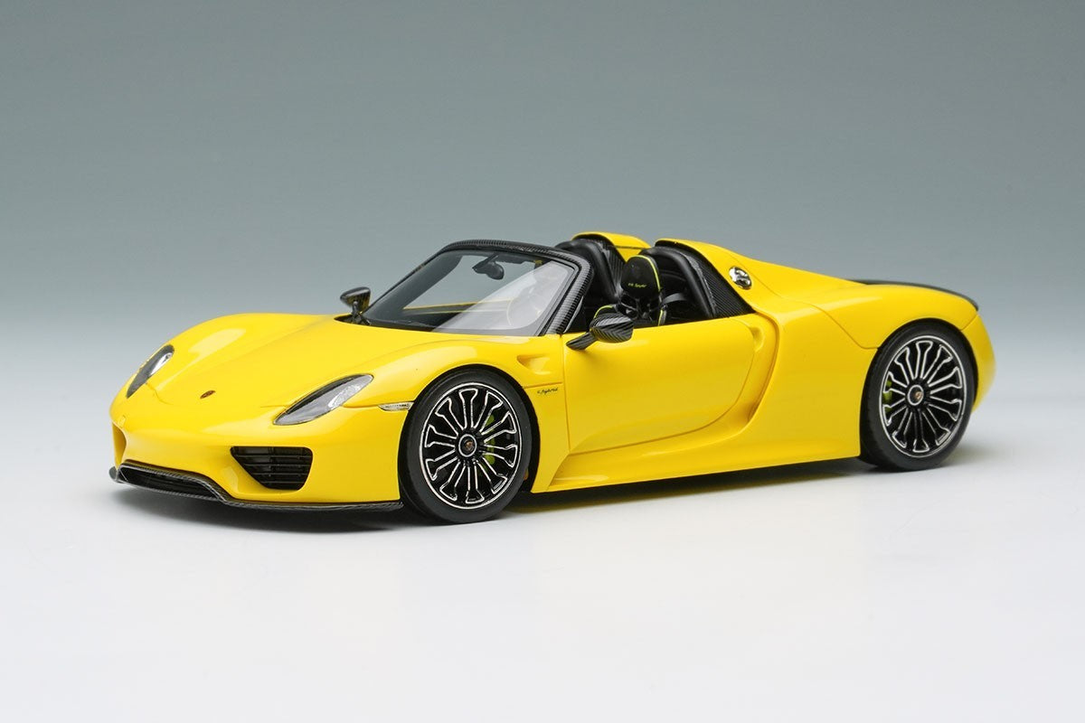 EIDOLON EM568G 1/43 Porsche 918 Spyder 2011 Yellow Resin Limited 80pcs