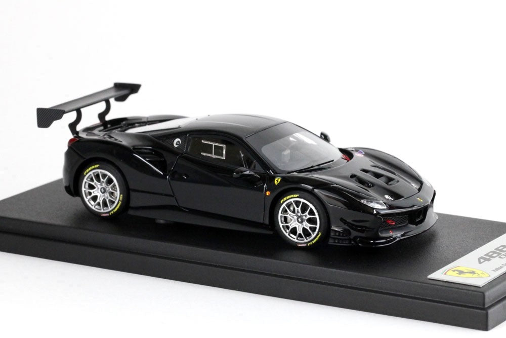 Looksmart LS476D 1/43 Ferrari 488 Challenge 2017 Nero Black Race Car Resin
