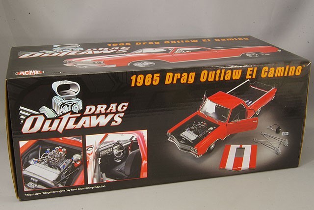 ACME ACME-A1805411 1/18 Chevrolet El Camino Drag Outlaws Diecast