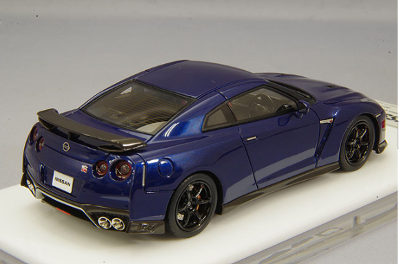 Make Up EIDOLON EM385D 1/43 Nissan GT-R Track Edition by NISMO Blue Pearl 2017