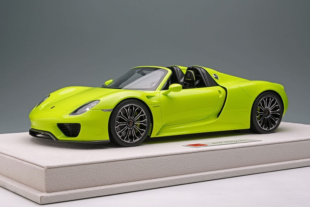 EIDOLON EML045G 1/18 Porsche 918 Spyder 2011 Acid Green Resin Limited 100pcs