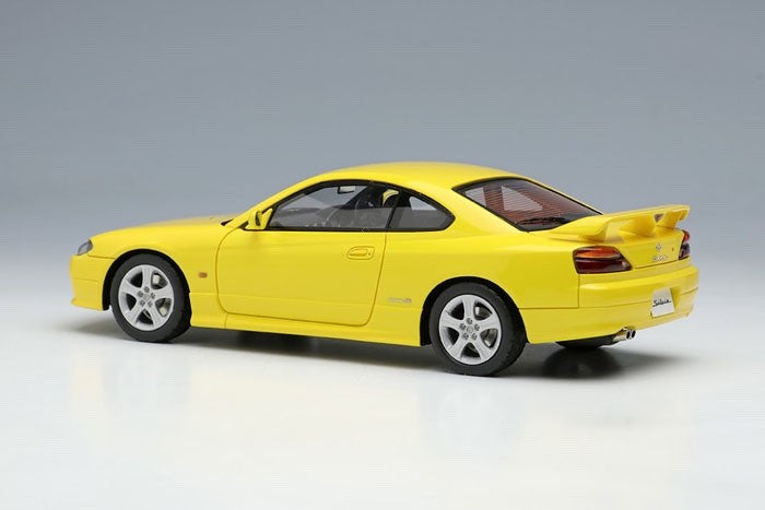 Make Up EIDOLON EM628E 1/43 Nissan Silvia S15 Spec R Aero 1999 Lightning Yellow