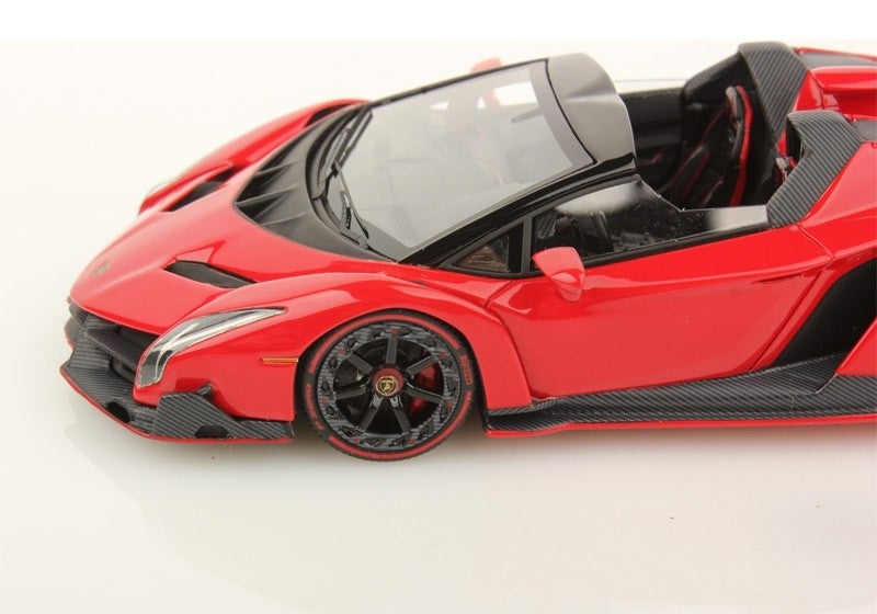 Looksmart LS429D 1/43 Lamborghini Veneno Roadster Rosso Mars Pearl Red Resin
