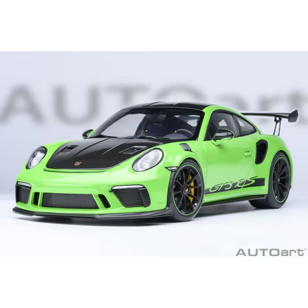 AUTOart 78179 1/18 Porsche 911 991.2 GT3 RS Weissach Green Diecast