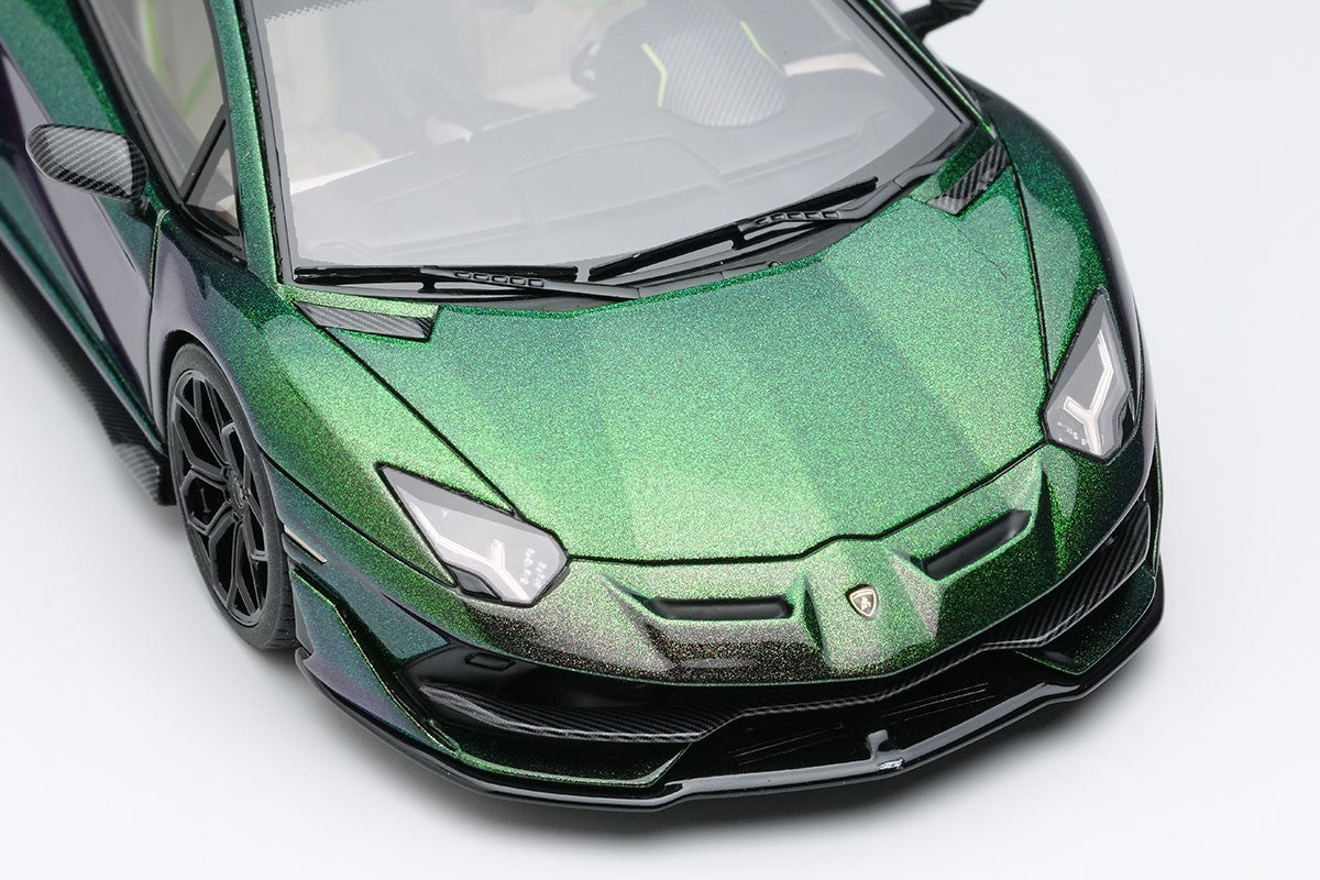 EIDOLON EM438O 1/43 Lamborghini Aventador SVJ 2018 Green Resin Limited 80pcs