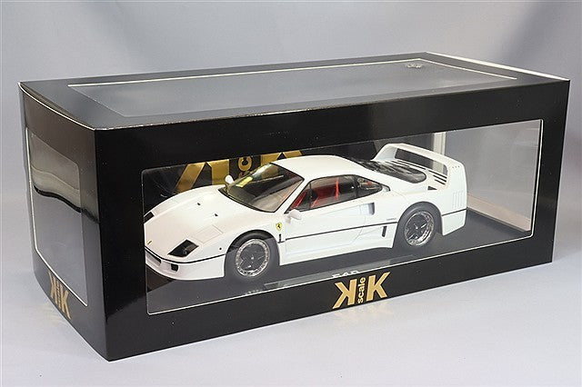 KK Scale KKDC180695 1/18 Ferrari F40 Brunei White Supercar