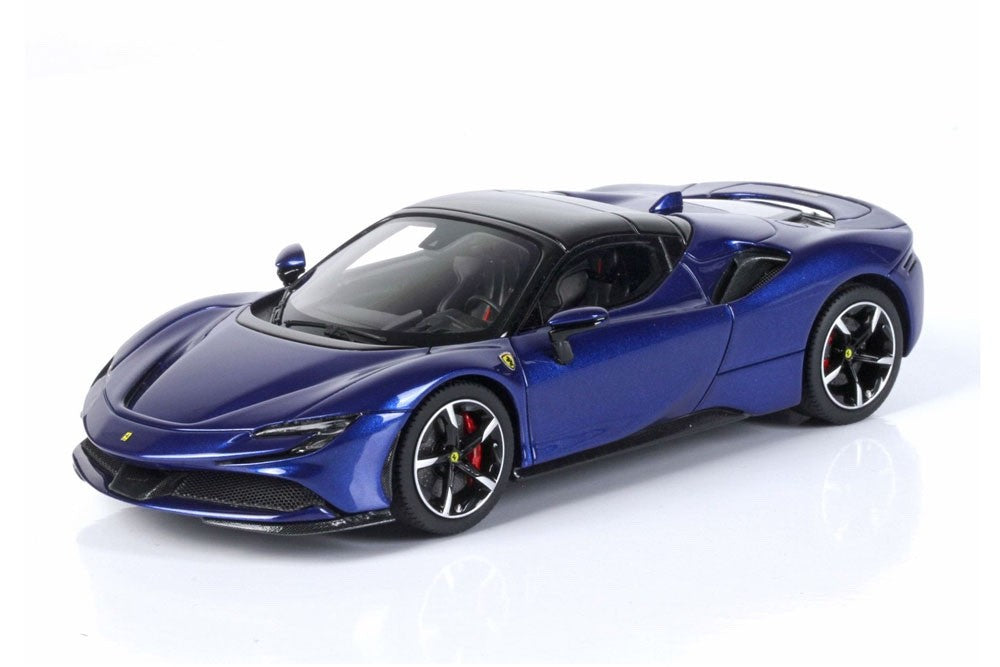 BBR BBRC249B 1/43 Ferrari SF90 Spider Closed Roof Blue Electric Metal Ltd 50pcs