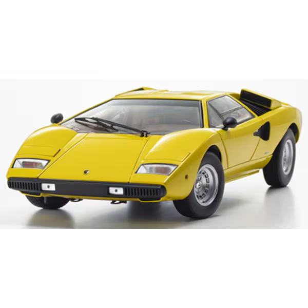 Kyosho KS08321YT 1:18 Lamborghini Countach LP400 Yellow Diecast Model Car