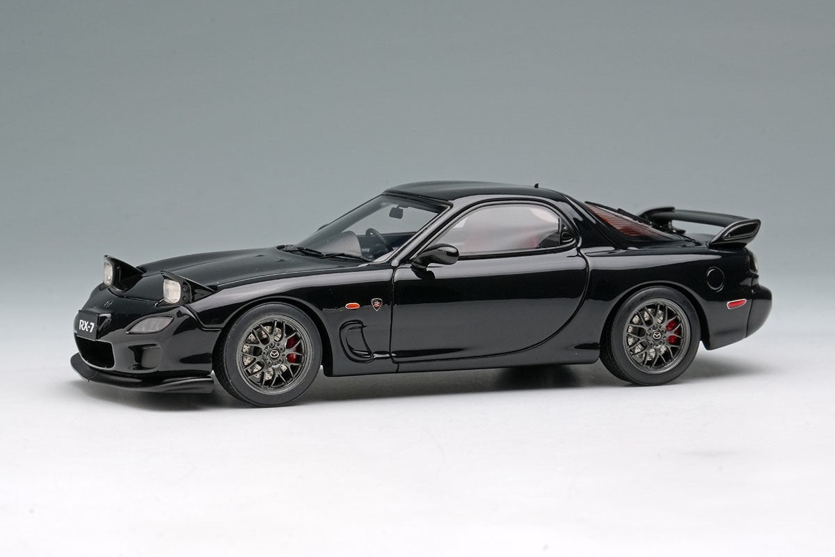 EIDOLON EM817E 1/43 Mazda RX-7 FD3S Spirit R 2002 Headlamp Open Brilliant Black