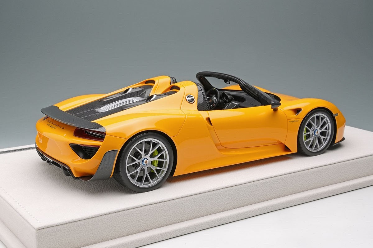 EIDOLON EML089C 1/18 Porsche 918 Spyder Weissach Package 2011 Signal Yellow