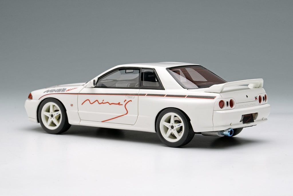 Make Up EIDOLON EM644B 1/43 Mines Skyline GT-R BNR32 N1 White 5-Spoke Wheels
