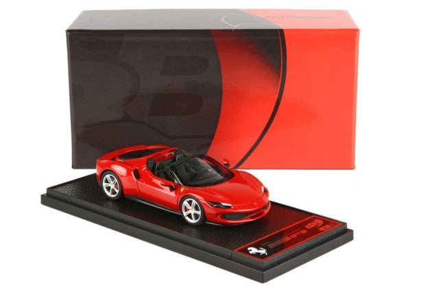 BBR BBRC268D 1/43 Ferrari 296 GTS Rosso Corsa Silver Wheels Limited 200pcs