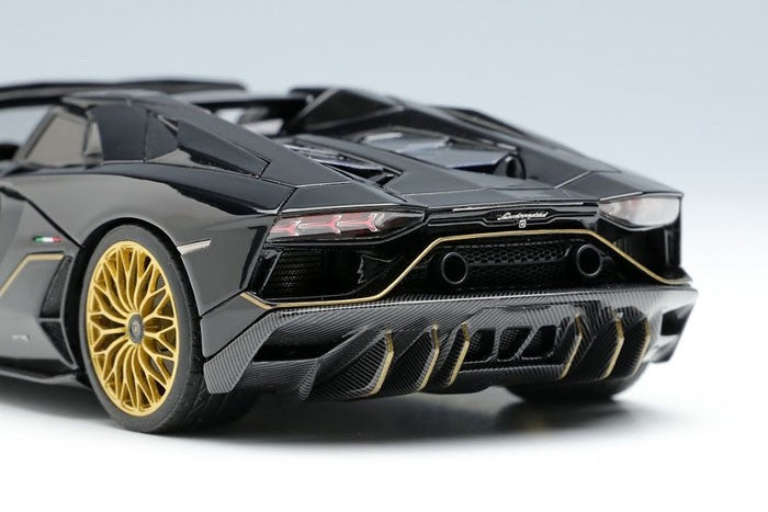 EIDOLON EM637E 1/43 Lamborghini Aventador LP780-4 Ultimae Roadster Black Ltd 60
