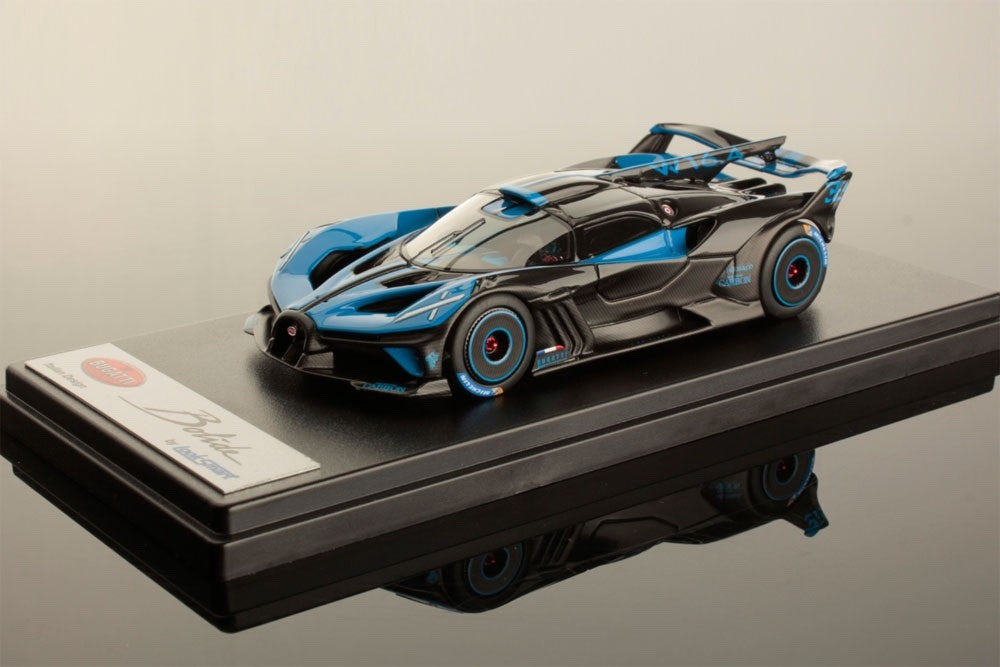 Looksmart LS528 1/43 Bugatti Bolide 2021 Launch Config Bugatti Blue Black Resin