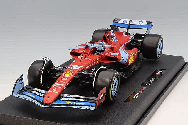 Bburago K18-16815LMIA 1/18 Ferrari SF-24 #16 Leclerc Miami 2024 F1 Red Diecast