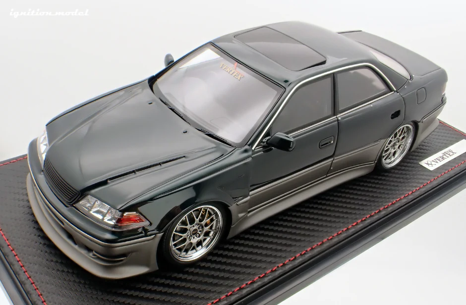 Ignition Model IG3582 1/18 VERTEX Toyota Mark II JZX100 Dark Green Resin