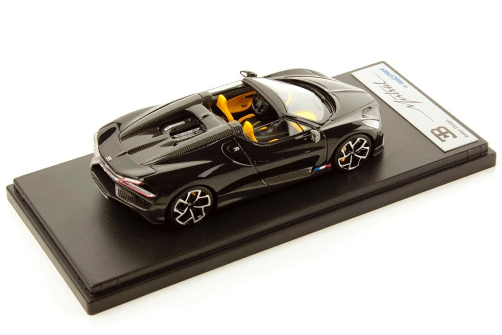 Looksmart LS544A 1/43 Bugatti W16 Mistral 2023 Black Roadster Resin