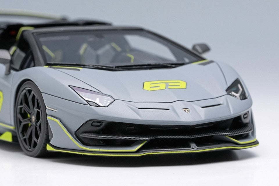 EIDOLON EM517G 1/43 Lamborghini Aventador SVJ 63 Roadster 2019 Grigio Acheso