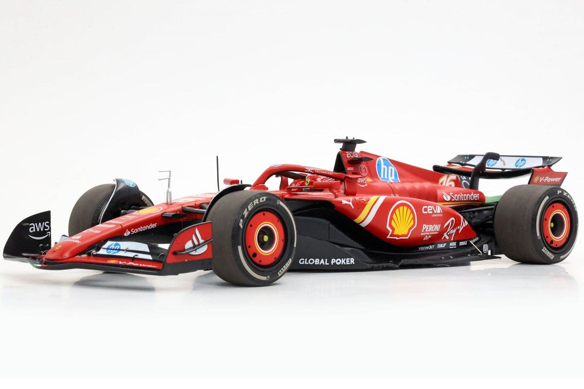 BBR BBR241816EDIE 1/18 Ferrari SF-24 2024 US GP Austin C.Leclerc Winner Diecast