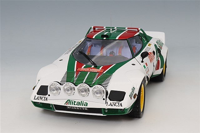 Kyosho KS08130F 1/18 Lancia Stratos HF Alitalia 1976 Sanremo Rally #4 Waldegard