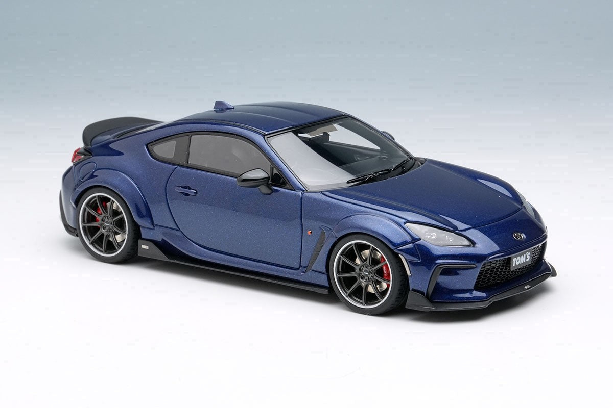 EIDOLON EM725G 1/43 Toyota TOM'S GR86 Wide Body 2022 Sapphire Blue Resin 50pcs
