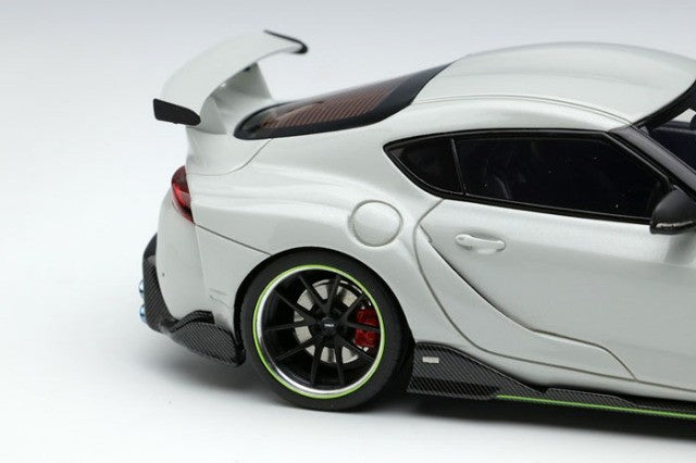 EIDOLON EM595C 1/43 TOM'S GR Supra 2020 White Metallic Limited 50pcs