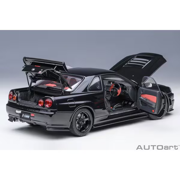 AUTOart 77463  1:18 Nissan Skyline GT-R R34 NISMO Z-tune Black Pearl Diecast