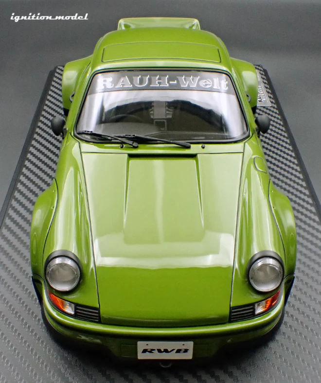 Ignition Model IG3875 1/18 RWB Backdate Green Widebody Porsche Resin