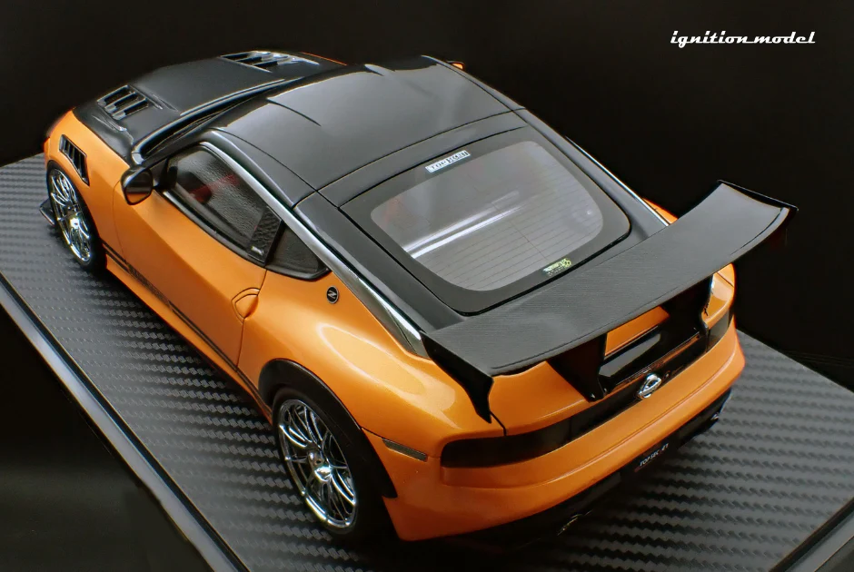 Ignition Model IG3382 1/18 TOP SECRET Nissan Fairlady Z RZ34 Orange Met Resin