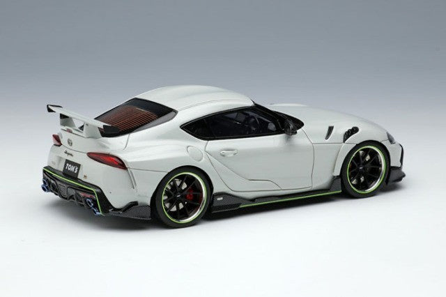EIDOLON EM595C 1/43 TOM'S GR Supra 2020 White Metallic Limited 50pcs