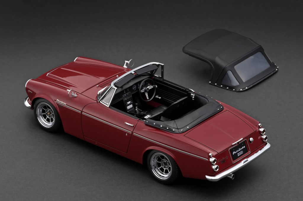 Ignition Model IG2710 1/18 Datsun Fairlady 2000 SR311 Roadster Burgundy Red