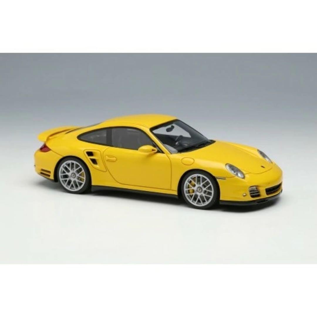 Make Up EIDOLON EM604J 1/43 Porsche 911 997.2 Turbo S Speed Yellow 2011