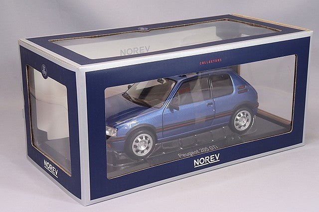 Norev NO184844 1/18 Peugeot 205 GTi 1.9 With Sunroof 1992 Miami Blue Diecast