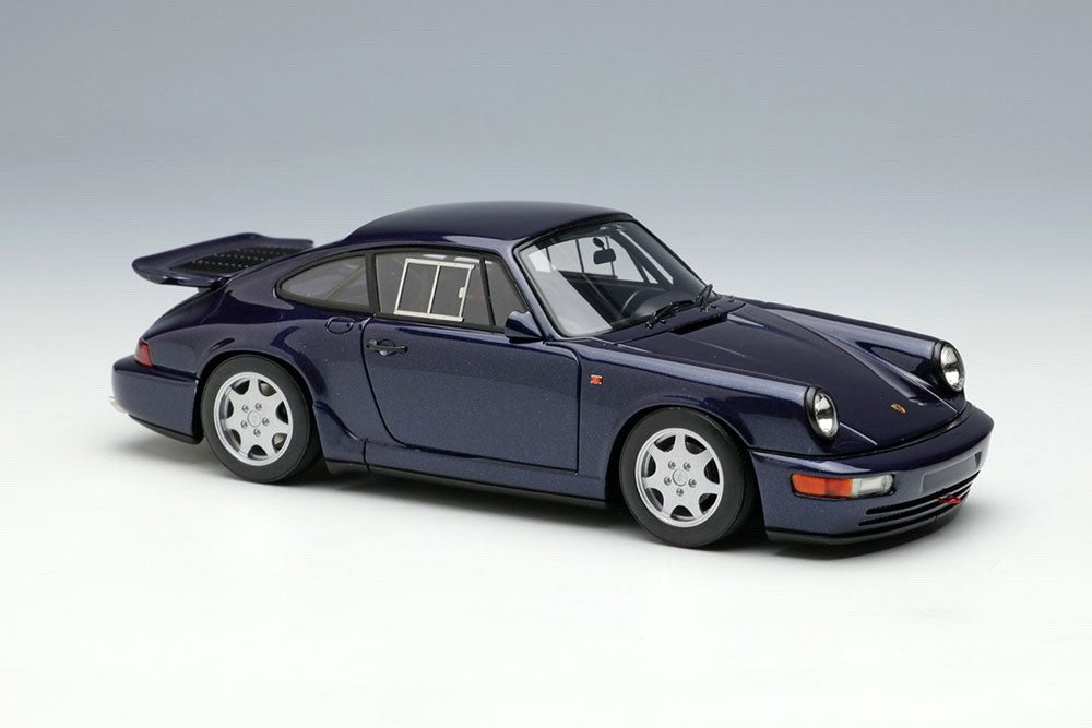 Make Up VISION VM164E 1/43 Porsche 911 Carrera 4 Lightweight Midnight Blue 1990