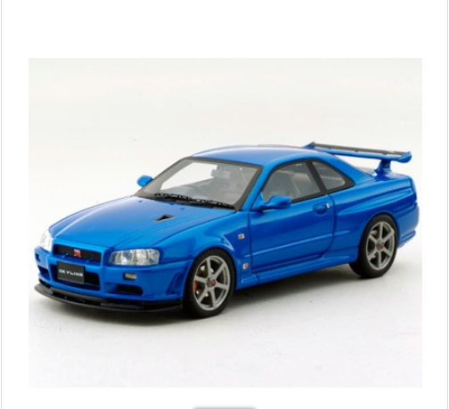 Kyosho/BBR K04011BL 1/43 Nissan Skyline GT-R V-Spec II R34 Blue Resin