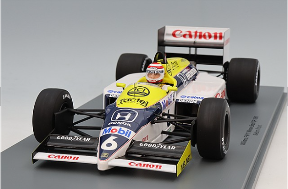 Spark S18S737 1/18 Williams FW11 Brazil GP Winner 1986 #6 Resin