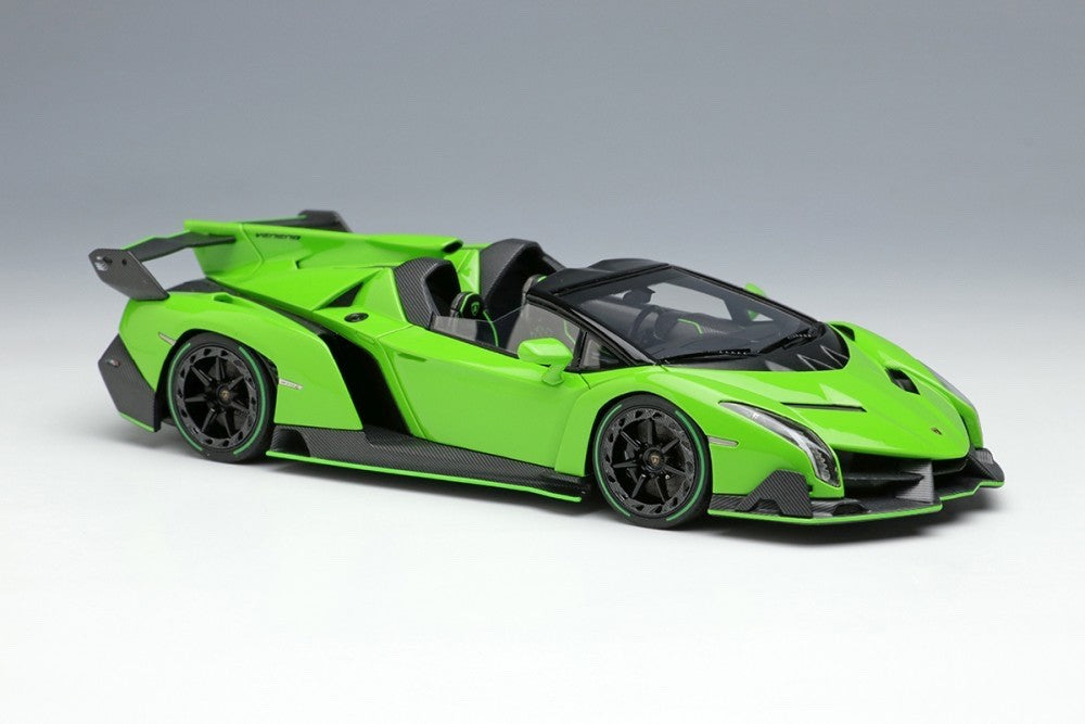 EIDOLON EM451D 1/43 Lamborghini Veneno Roadster 2015 Verde Miura Resin Limited