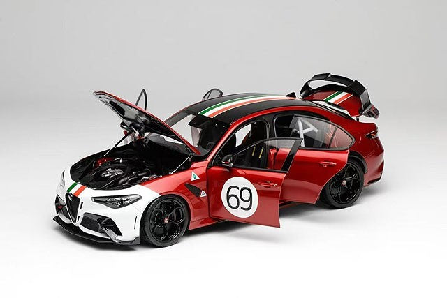 MOTORHELIX FS-M89010 1/18 Alfa Romeo Giulia GTAm #69 Red Italy