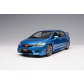MOTORHELIX M85409 1/18 Honda Civic Type R FD2 2007 Vivid Blue Pearl Die-Cast Mod