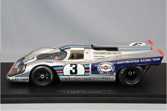 Spark S18SE71 1/18 Porsche 917K Sebring 12H Winner 1971 #3 Multi Resin