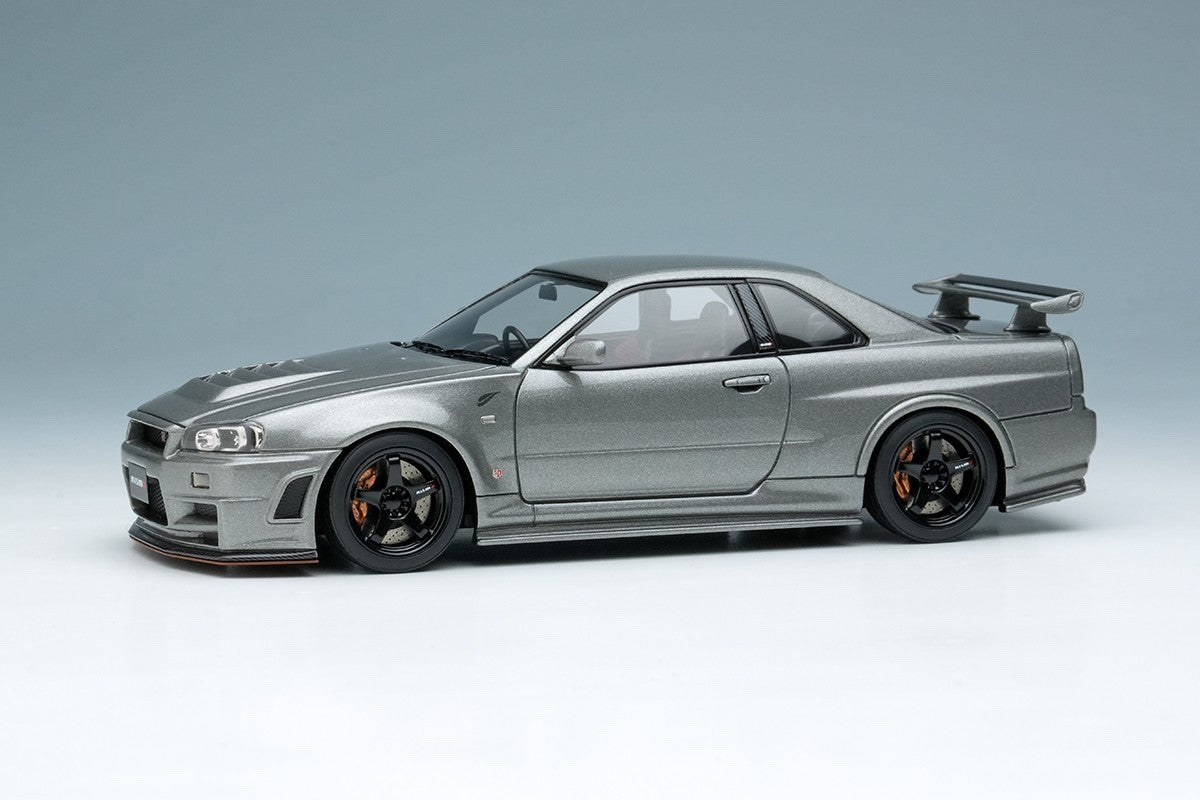 Make Up EIDOLON EM422B 1/43 Nissan Skyline GT-R Nismo BNR34 CRS Dark Gray