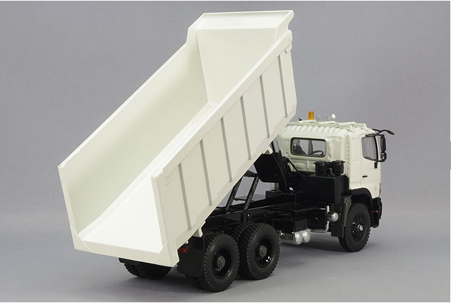 Kyosho HINO-700ZS 1/43 Hino Motors 700ZS 6x4 Dump Truck White Diecast