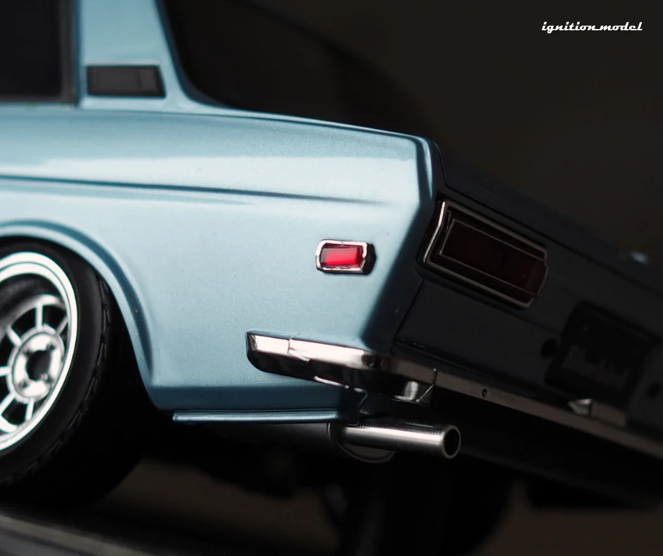 Ignition Model IG3307 1/18 Datsun Bluebird 510 2-Door Hayashi Light Blue Resin