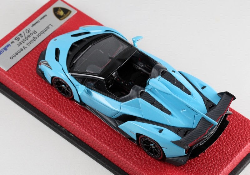 Looksmart LS429 1/43 Lamborghini Veneno Roadster Baby Blue Ltd 25pcs Resin