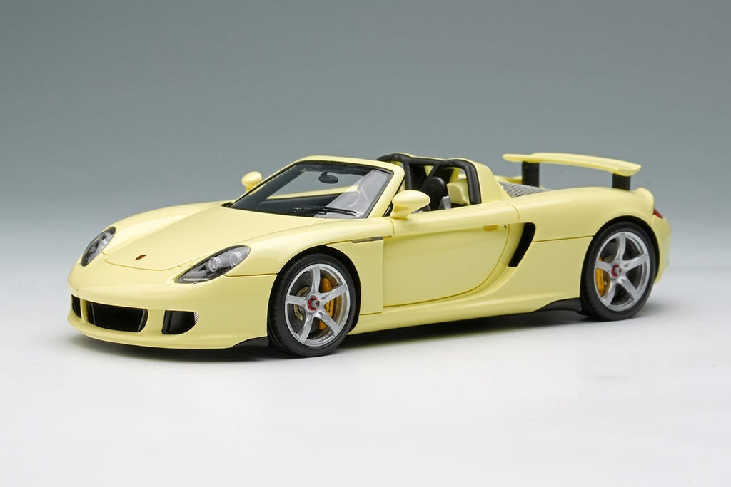 EIDOLON EM567I 1/43 Porsche Carrera GT 2004 (Rear Wing Up) Condor Yellow Limited