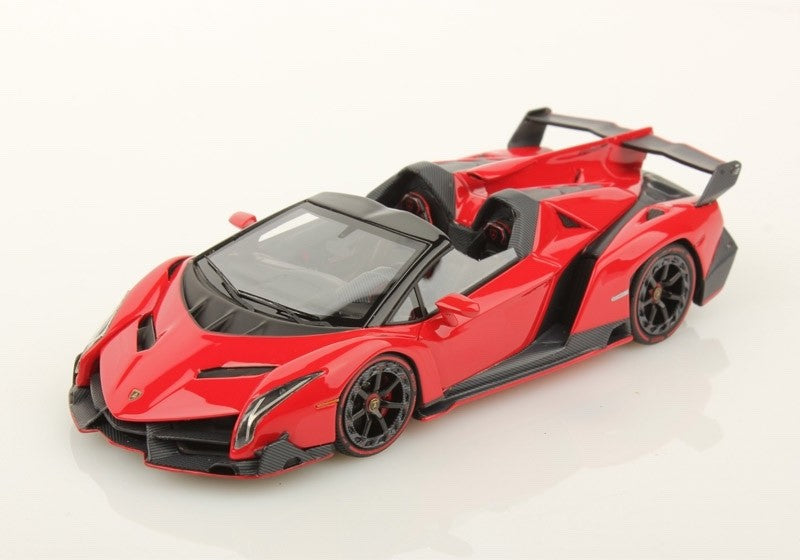 Looksmart LS429D 1/43 Lamborghini Veneno Roadster Rosso Mars Pearl Red Resin
