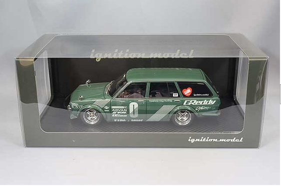Ignition Model IG3147 1/18 Datsun Bluebird 510 Wagon Green Jun Imai