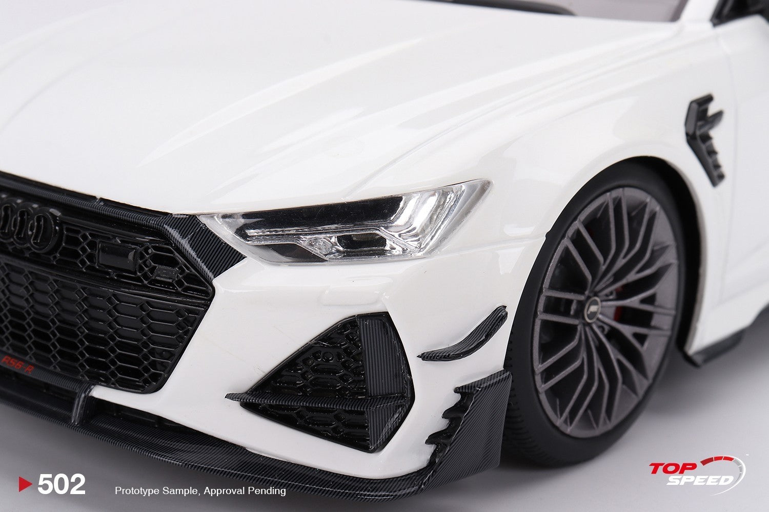 TopSpeed TS0502 1:18 Audi ABT RS6-R Glacier White Metallic LHD Resin Model Car